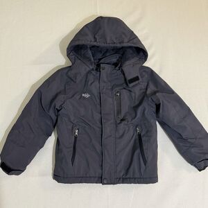 Wantdo Boys' Fleece Winter Coats Waterproof Ski Jackets Very Warm Size 6-7 Grey